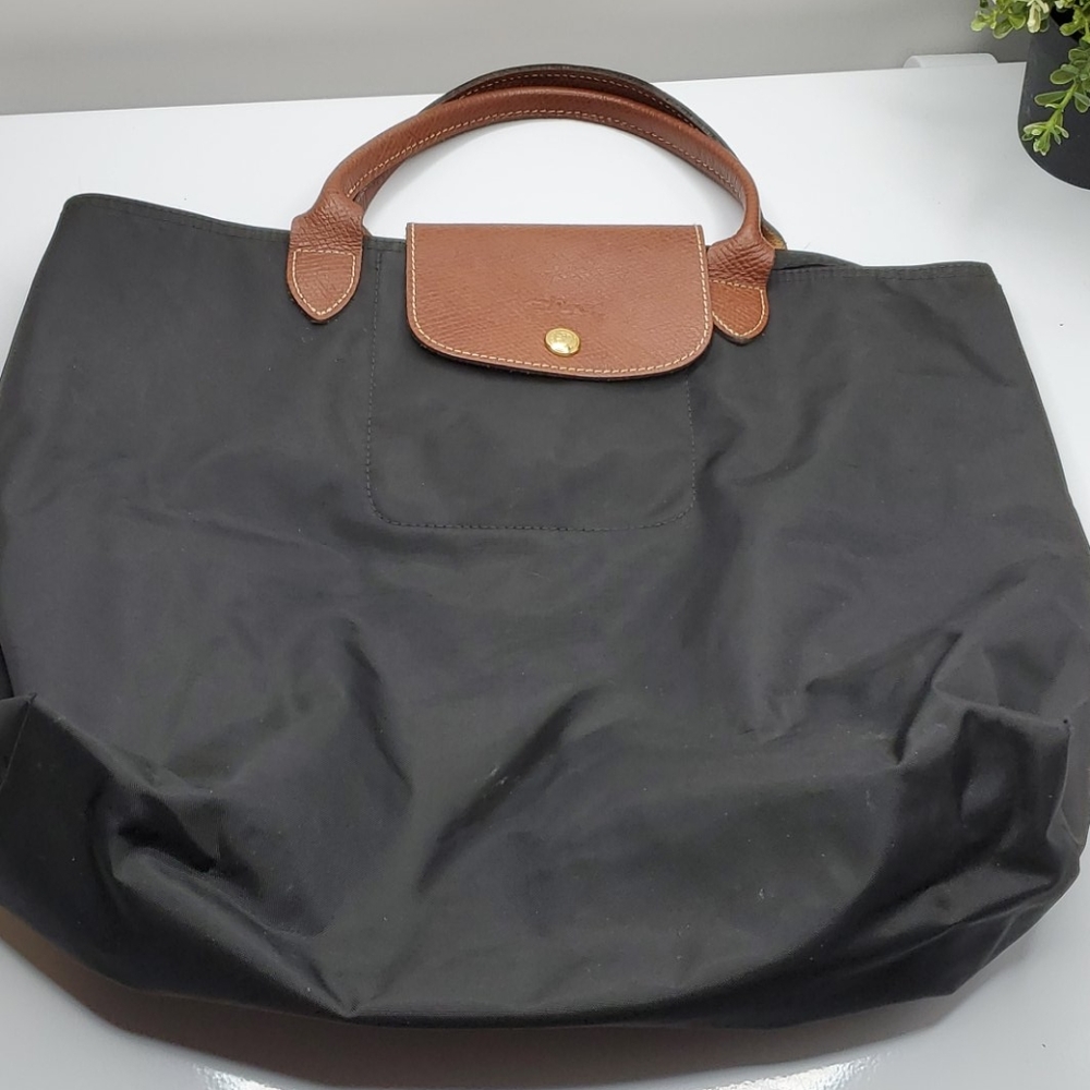 Longchamp - Le Pliage Short Handle Medium Black - Picture 2 of 7